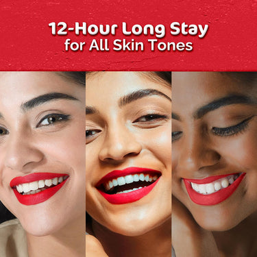 Mamaearth Moisture Matte Longstay Lipstick With Avocado Oil & Vitamin E For 12 Hour Long Stay-06 Melon Red - 2 G